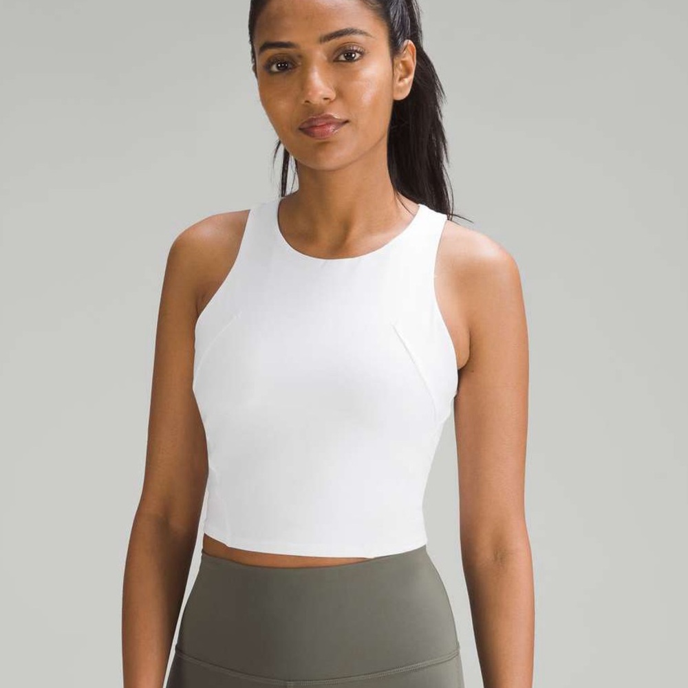 EUC Lululemon Wunder Train Racerback Tank Top | Sz 12 | White